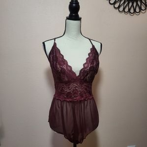 Red wine lingerie